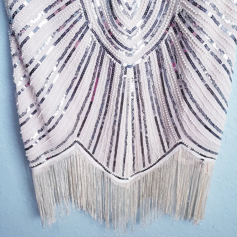 Pretty Guide Roaring 20s Flapper Great Gatsby Dress - Picture 6 of 8